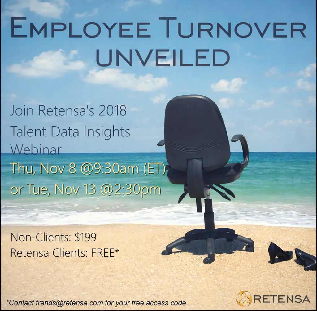 Annual Webinar Employee Turnover UNVEILED 2018: the best hour on Talent all year
