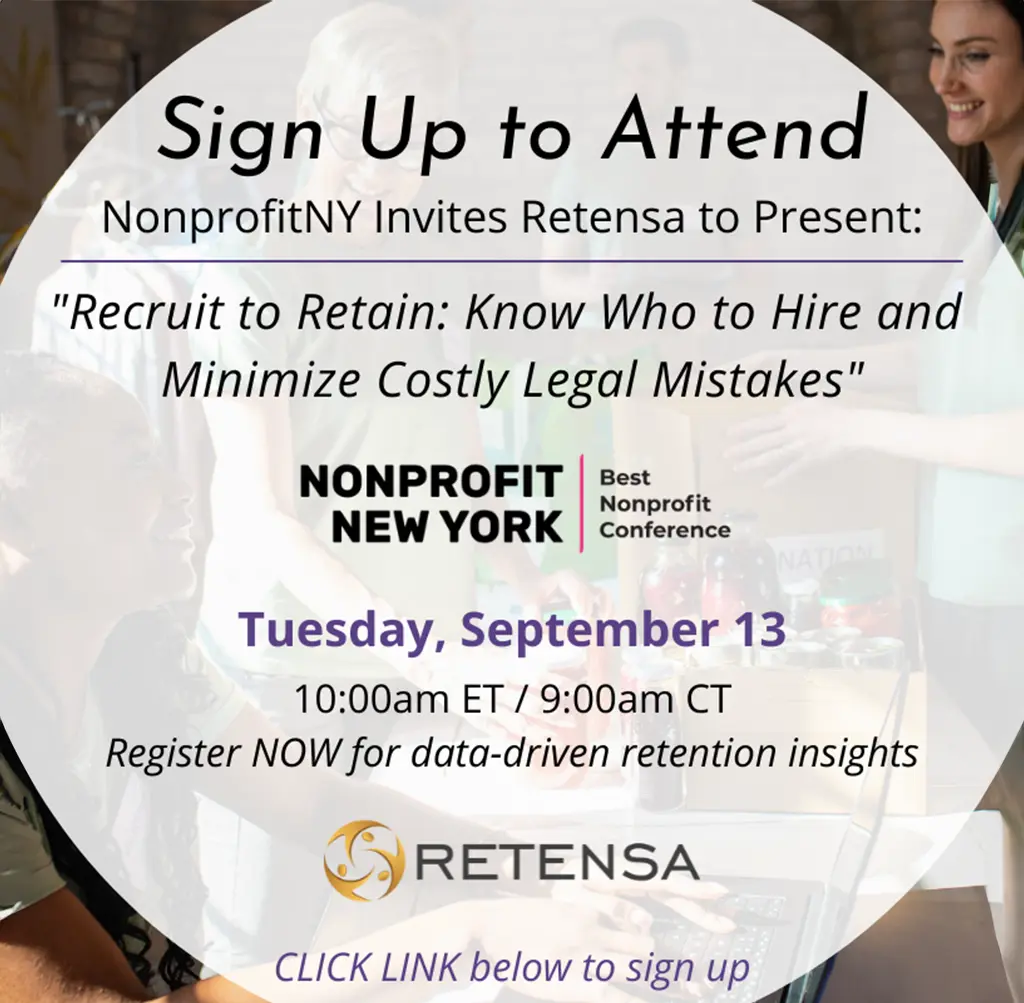 Join the Nonprofit Seminar Sep 13: “Recruit to Retain: Know Who to Hire and Minimize Costly Legal Mistakes”