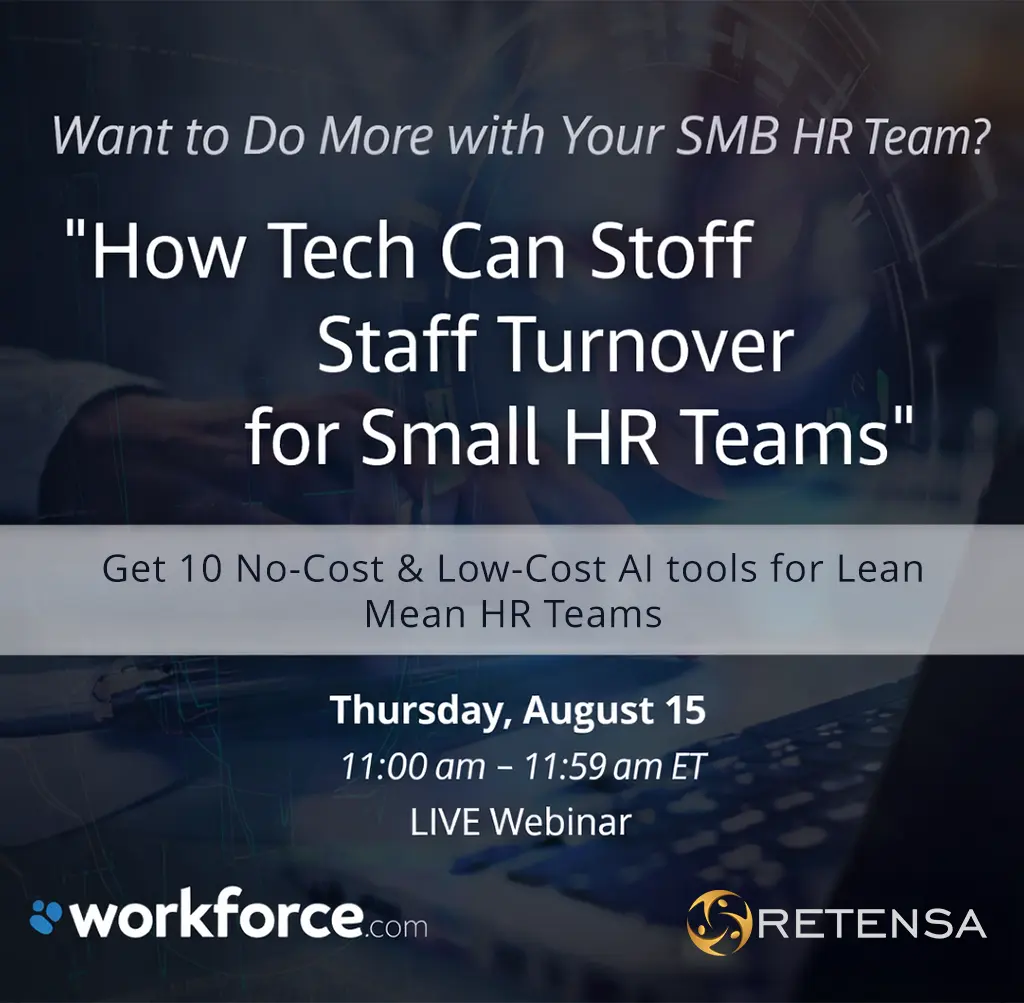 Workforce.com Invites Retensa to Speak on Modern Talent Technology & Retention Tools for HR Teams