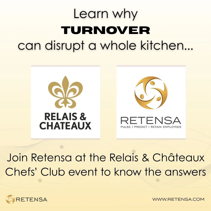 Retensa keynote at Relais & Châteaux Chefs’ Club on employee turnover issues and retention solutions